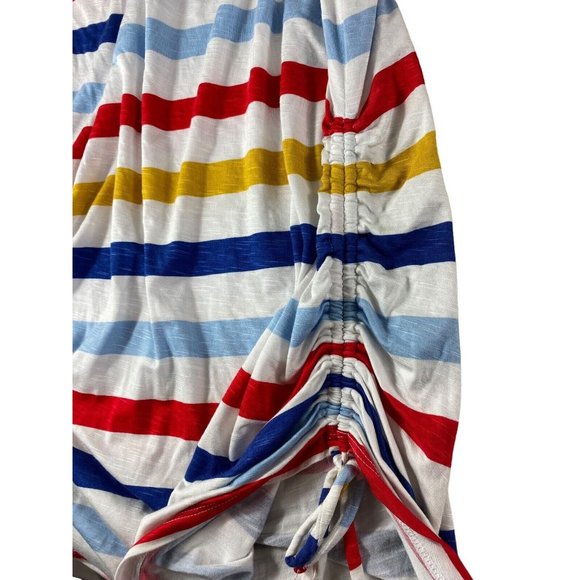 Lane Bryant Multicolor Striped Maxi Dress Sz 14/16 Long Sleeveless Beach Casual - Picture 5 of 8